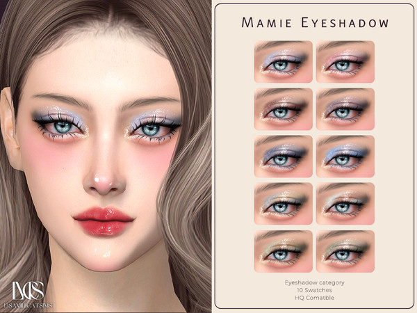 Sims 4 — Mamie Eyeshadow by Lisaminicatsims — -Eyeshadow category -HQ comatble -10 swatches