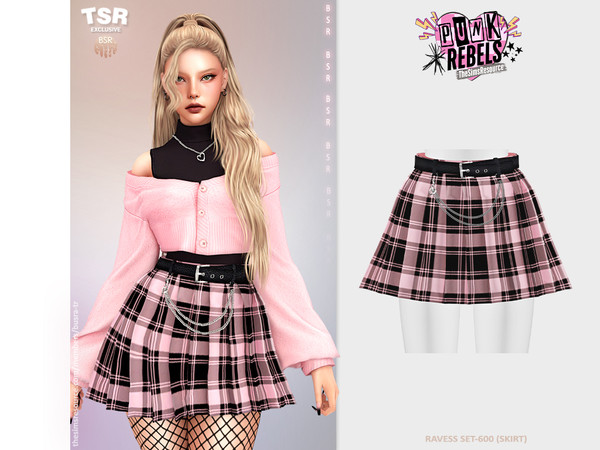 Sims 4 — RAVESS SET-600 (SKIRT) BD1532 by busra-tr — 10 colors Adult, Elder, Teen, Young Adult