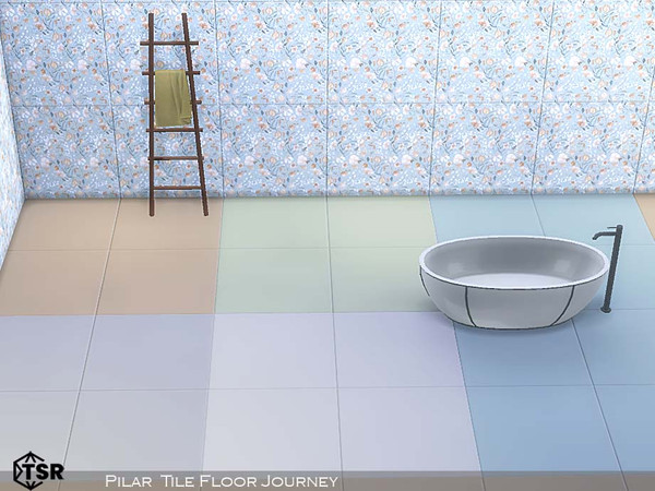 Sims 4 — Floor Tile Journey by Pilar — Ideal tiles for bathrooms and kitchens