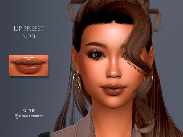 Sims 4 — Lip Preset N29 by Suzue — New Preset (Suzue)