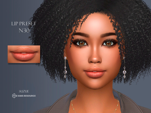 Sims 4 — Lip Preset N30 by Suzue — New Preset (Suzue)