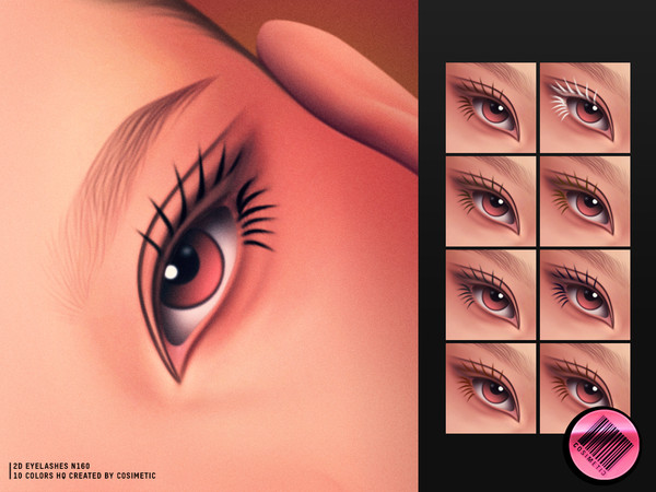 Sims 4 — Classic MM 2D Eyelashes N160 by cosimetic — - Female