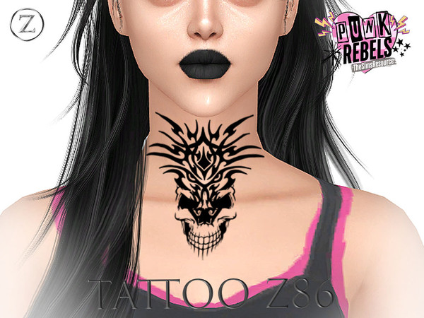 Sims 4 — TATTOO Z86 by ZENX — Base Game