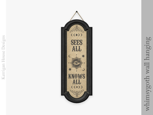 Sims 4 — Whimsygoth Fortune Teller Wall Hanging by kerriganhouse — A collection of whimsy dark decor for alternative