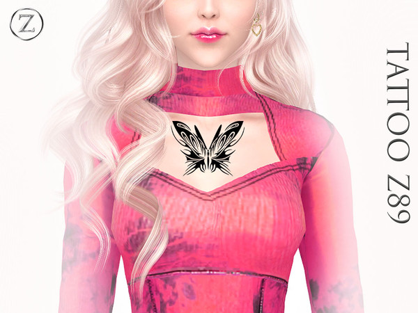 Sims 4 — TATTOO Z89 by ZENX — Base Game