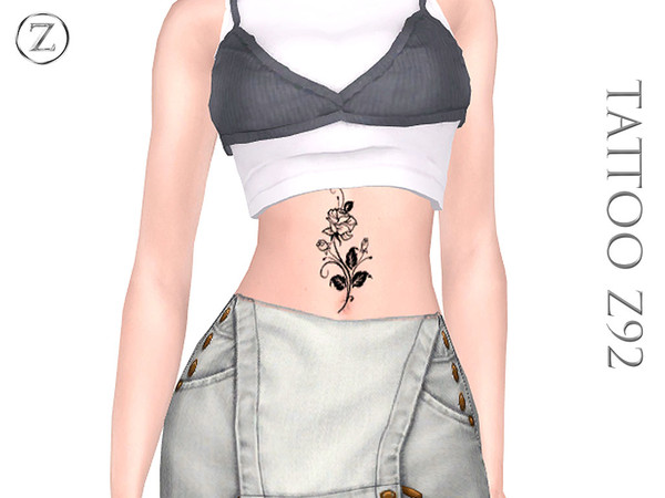 Sims 4 — TATTOO Z92 by ZENX — Base Game