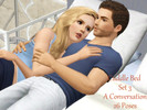 Sims 3 — Cuddle Bed Set 3 - A Conversation by jessesue2 — Two sims are having a conversation while in bed - emotions