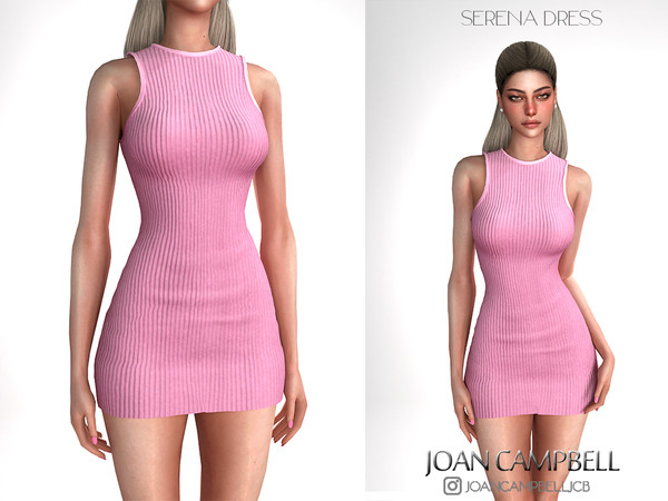 Sims 4 — SERENA DRESS by Joan_Campbell_Beauty_ — 8 swatches Custom thumbnail Original mesh