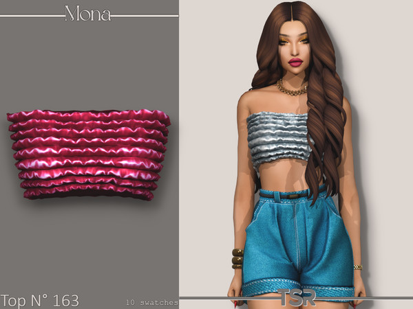 Sims 4 — Top_163 by Mona — -New mesh-