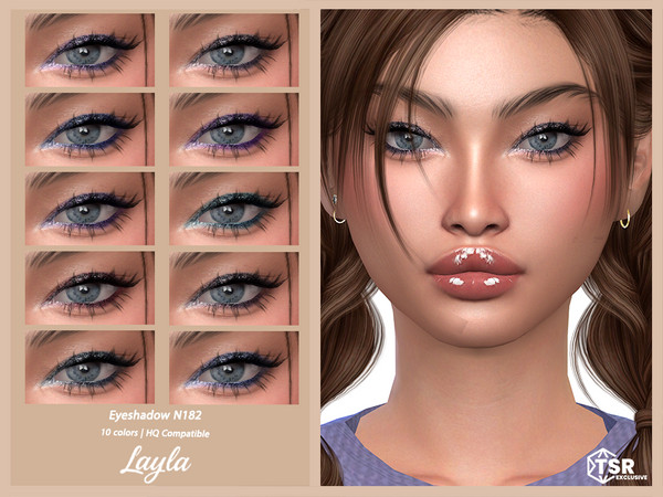 Sims 4 — Eyeshadow N182 by Layla — Previews were made using HQ Mod