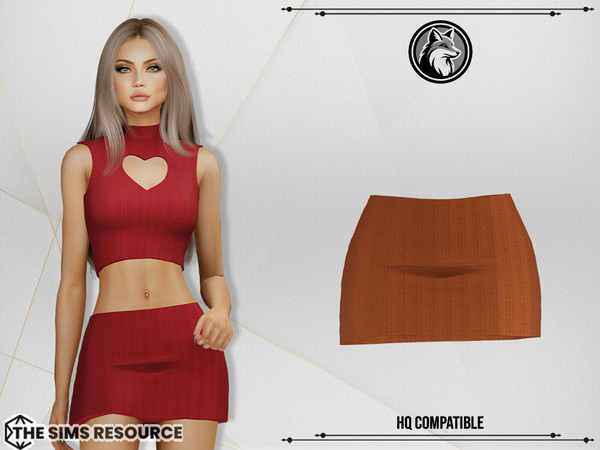 Sims 4 — Penny Set Skirt by ForLima — 6 Colors