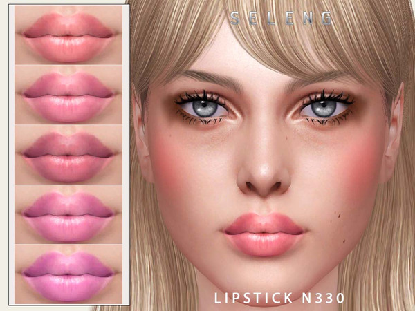 Sims 4 — Lipstick N330 by Seleng — The lipstick has 15 colours and HQ compatible. Allowed for teen, young adult, adult