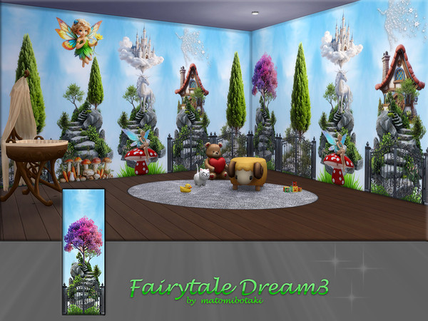 Sims 4 — Fairytale Dream3.package by matomibotaki — Fairytale children's wallpapers to dream and let your imagination run