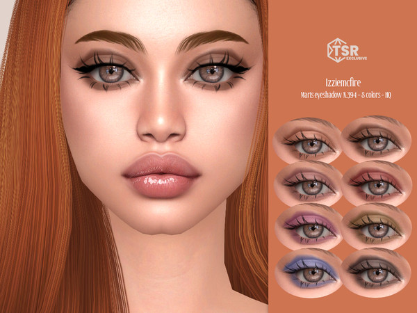 Sims 4 — IMF Maris Eyeshadow N.394 by IzzieMcFire — Maris Eyeshadow N.394 contains 8 colors in hq texture.