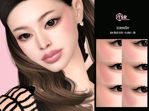 Sims 4 — IMF Bae Blush N.195 by IzzieMcFire — Bae Blush N.195 contains 6 colors in hq texture.