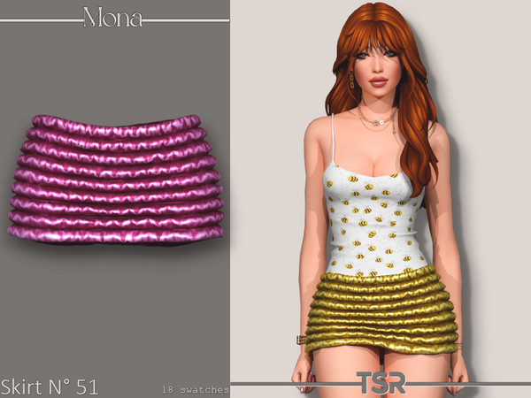 Sims 4 — Skirt_51 by Mona — -New mesh-