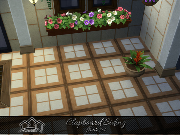 Sims 4 — Clapboard Siding floor 6 by Emerald — Modern accent wall are perfectly eye catching in your exterior home.(floor