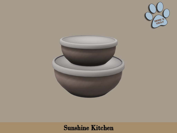 Sims 4 — Sunshine Kitchen - Bowls by siomisvault — Sunshine kitchen because it's always cool to have new stuff in your