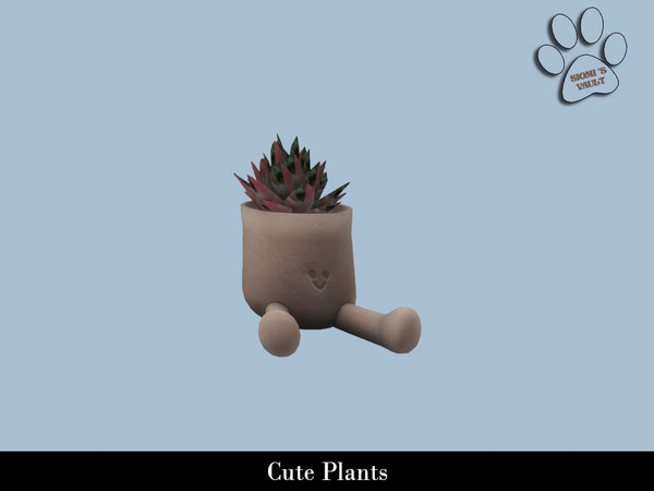 Sims 4 — Cute Plants - Buddy Plant by siomisvault — I have to haha I needed cute plant pots so I made like many of them