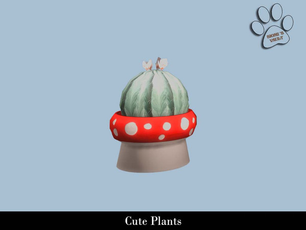 Sims 4 — Cute Plants - Mushroom Plant by siomisvault — I have to haha I needed cute plant pots so I made like many of