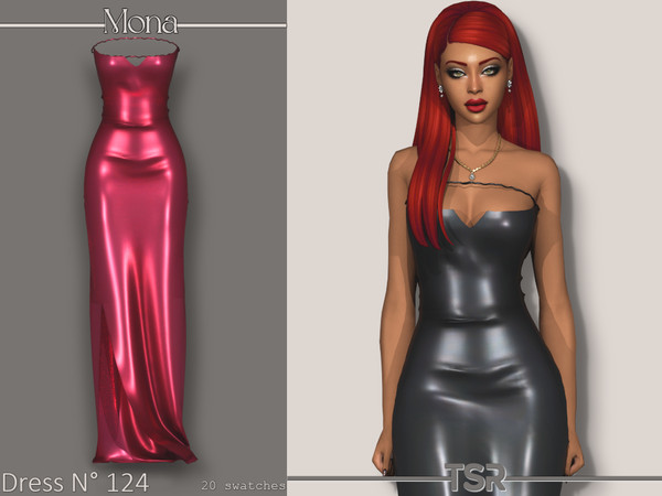 Sims 4 — Dress_124 by Mona — -New mesh-