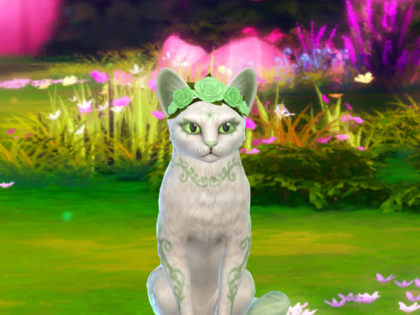 Sims 4 — Leafpaws The Plant Cat by PastelHeartKittens — You thought that plant Sims were the only plant beings? Nope,