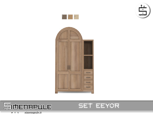 Sims 4 — [SeN4] Set Eeyor - Dresser by Simenapule — Set Eeyor Set Eeyor Set Eeyor