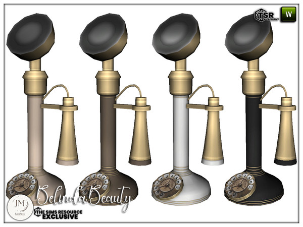 Sims 4 — Jomsims Belinda beauty deco ancient phone by jomsims — Belinda Beauty Set for your Sims