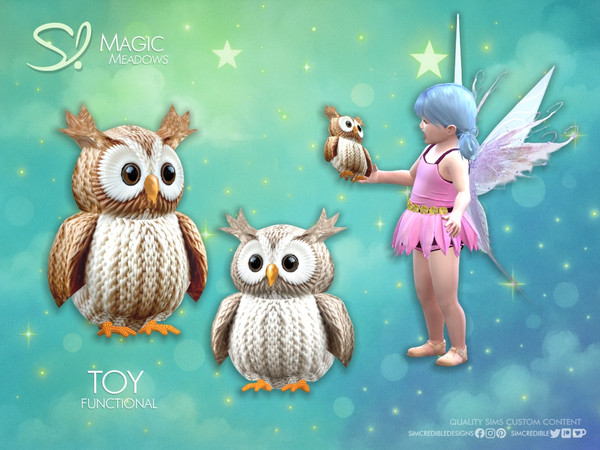 Sims 4 — Magic Meadows Owl Toy by SIMcredible! — Inspired by the enchant of the fairies, we are bringing to your mini