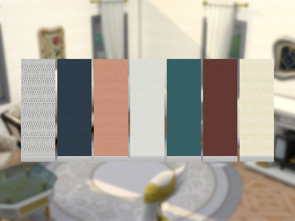 Sims 4 — Lars Retro Wave by Sinegosa — Step into the golden age of Art Deco with "Lars Retro Wave" wallpaper