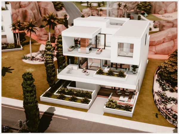 Sims 4 — MM. Modern House 105 by Merin_Martini — My Sims 4 lots some are inspired from random pictures that I found on