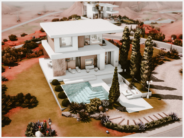 Sims 4 — MM. Modern House 106 by Merin_Martini — My Sims 4 lots some are inspired from random pictures that I found on