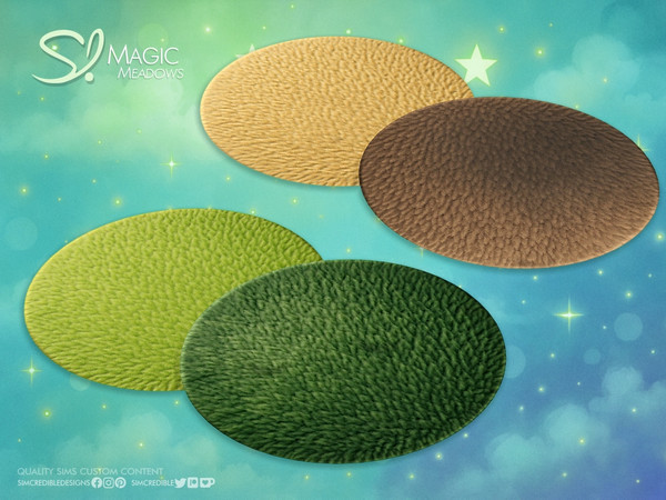 Sims 4 — Magic Meadows Rug by SIMcredible! — This lovely toddler nursery is designed to spark the imagination and bring