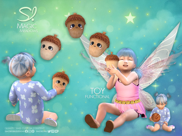 Sims 4 — Magic Meadows Acorn Toy by SIMcredible! — This lovely toddler nursery is designed to spark the imagination and