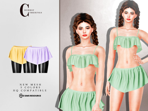 Sims 4 — Bikini Bottom B-158 by ChordoftheRings — ChordoftheRings Bikini Bottom B-158 - 5 Colors