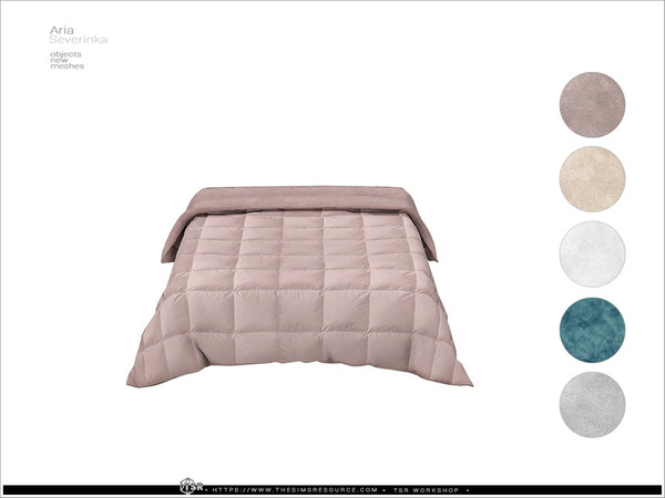 Sims 4 — Aria - bed blanket by Severinka_ — A set of furniture and decor for the living room in the neoclasic style. 8