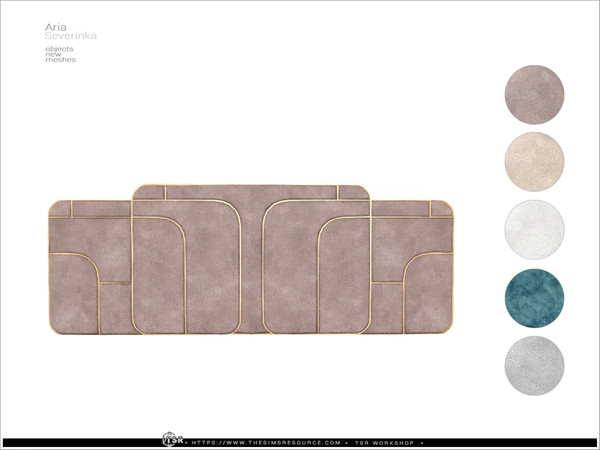 Sims 4 — Aria - bed headboard by Severinka_ — A set of furniture and decor for the living room in the neoclasic style. 8