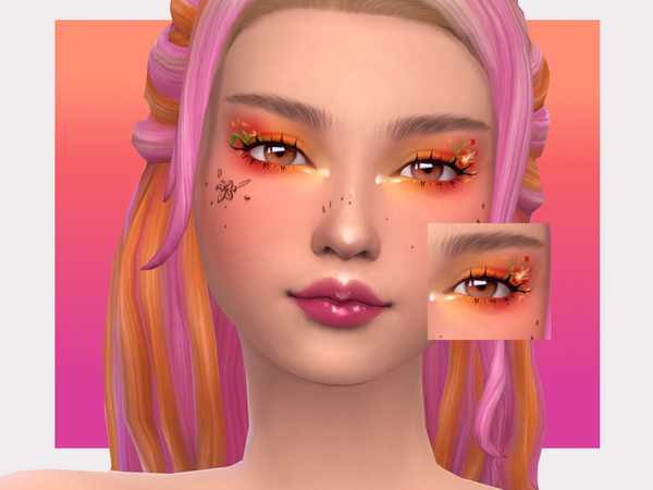 Sims 4 — Daylily Eyeliner by Sagittariah — base game compatible, 4 swatches, properly tagged, enabled for all occults,