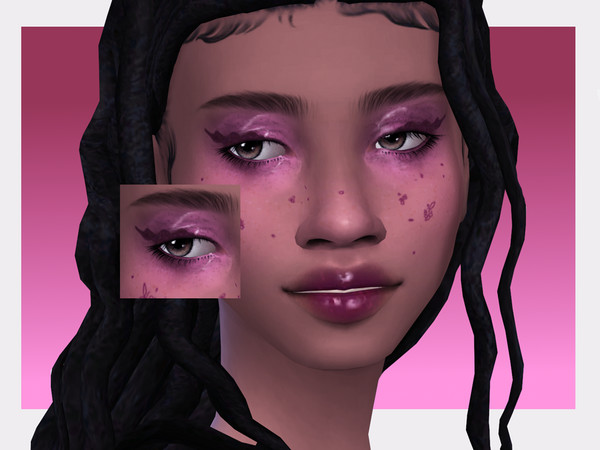 Sims 4 — Blackberry Smoothie Eyeliner by Sagittariah — base game compatible, 5 swatches, properly tagged, enabled for all
