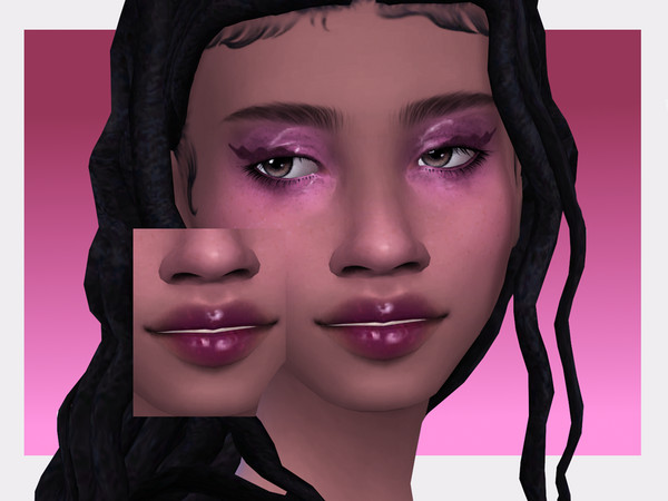 Sims 4 — Blackberry Smoothie Lipgloss by Sagittariah — base game compatible, 10 swatches, properly tagged, enabled for