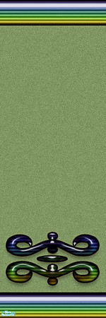 Sims 2 — Columns Two - Funky Blue - 4 by KittenKiss — Walls that zing! An intermatching set of walls (mix and match them