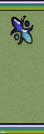 Sims 2 — Columns Two - Funky Blue - 2 by KittenKiss — Walls that zing! An intermatching set of walls (mix and match them