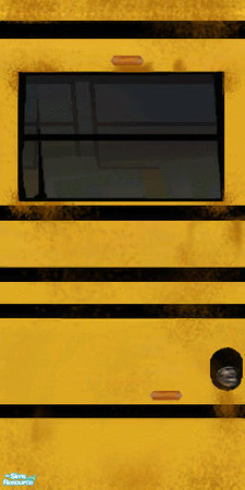 Sims 2 — Yellow Bus Living Panel3 by DOT — Yellow Bus Living Panel3 Yellow Bus Living. Roof Meshes by FA Cyclonesue.