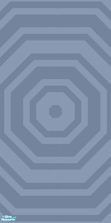 Sims 2 — NK Dusty Blue Walls/Floors - Octagons by MoMama — A dusty blue wallpaper in an octagonal design.