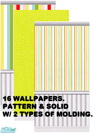 Sims 2 — Paul Frank Bedroom Walls by agaliha5 — This set of wallpapers go with my Paul Frank bedroom set. 