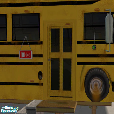 Sims 2 — Bus Yellow Door by DOT — Bus Yellow Door Yellow Bus Living. Roof Meshes by FA Cyclonesue. Yellow Bus Living \'Do