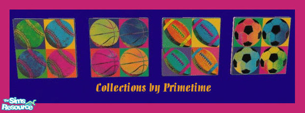 Sims 2 — Primetimes Four Ball Series by Primetime024 — This set includes 4 very colorful set of balls. They can be found