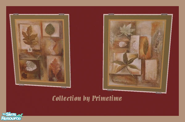 Sims 2 — Primetime's Autumn Collage Prints by Primetime024 — This set contains 2 Autumn Collage prints. They are done on