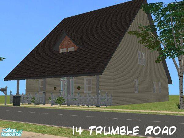 Sims 2 — 14 Trumble Road by ddgangel — This is a bungalow home. It has two bedrooms and one bathroom. The kitchen and