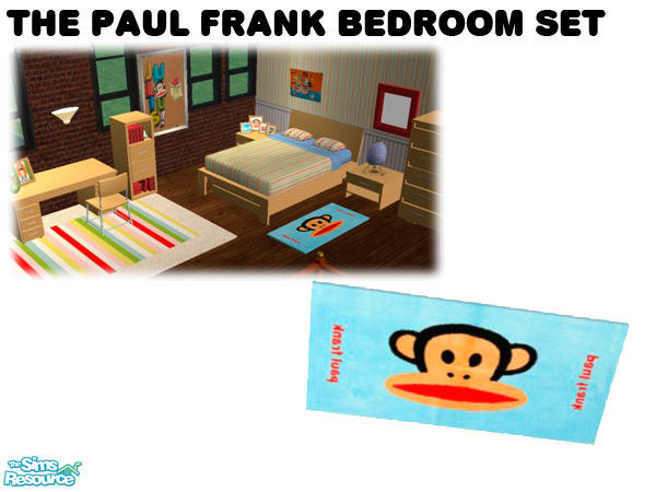 Sims 2 — Paul Frank Bedroom Set - Bedside Rug by agaliha5 — A fun set inspired by Paul Frank products. Look at my other